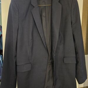 Boss Women's Navy Single-Breasted Blazer